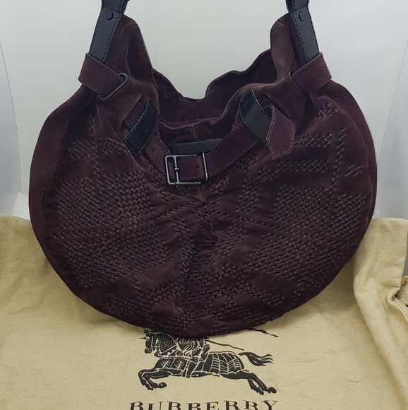 Burberry Prorsum Tote in Brown Suede and Black lea - Picture 1 of 7